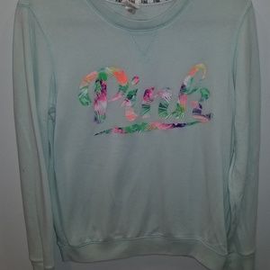 Crew neck pink sweater